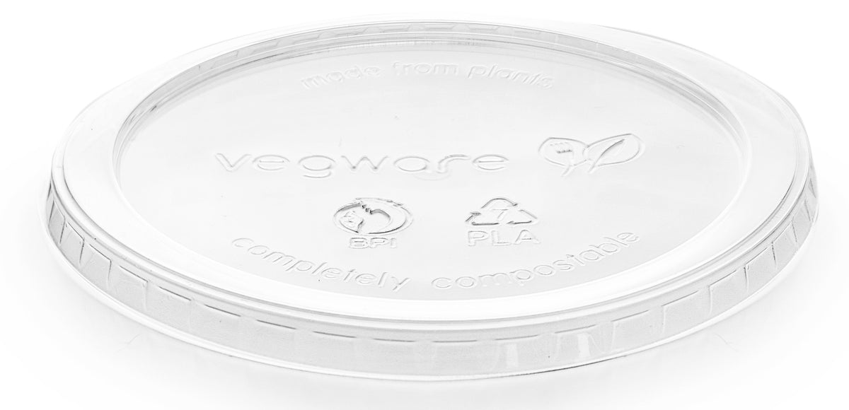 Vegware Sustainable 32oz PLA Round Deli Container (Case of 500)